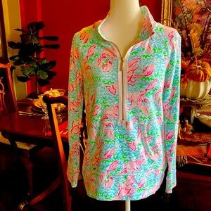 Lovely Lilly Pulitzer original color Lobstah Roll Skipper popover - M